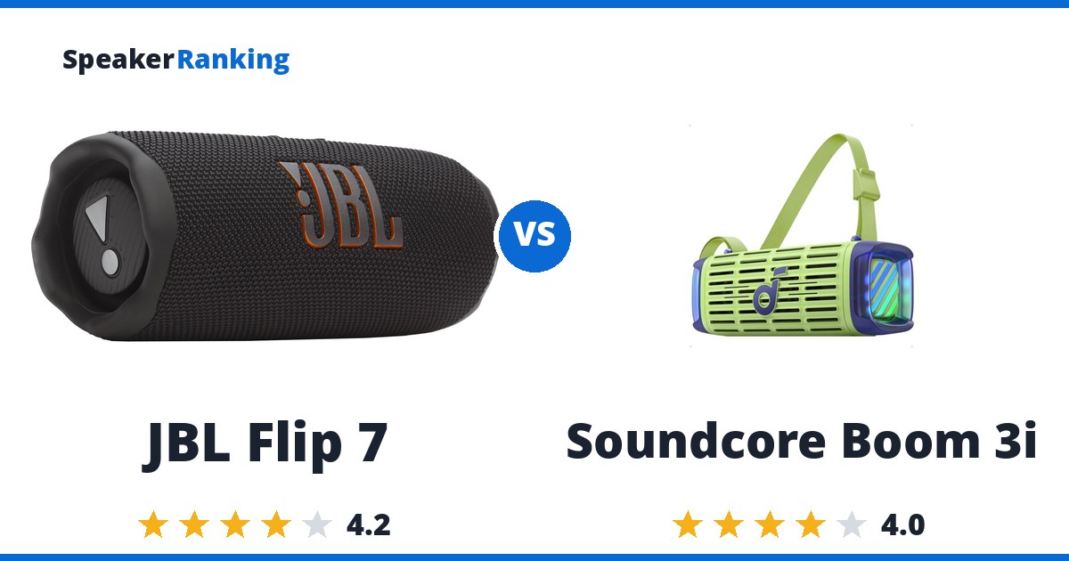 JBL Flip 7 vs Soundcore Boom 3i