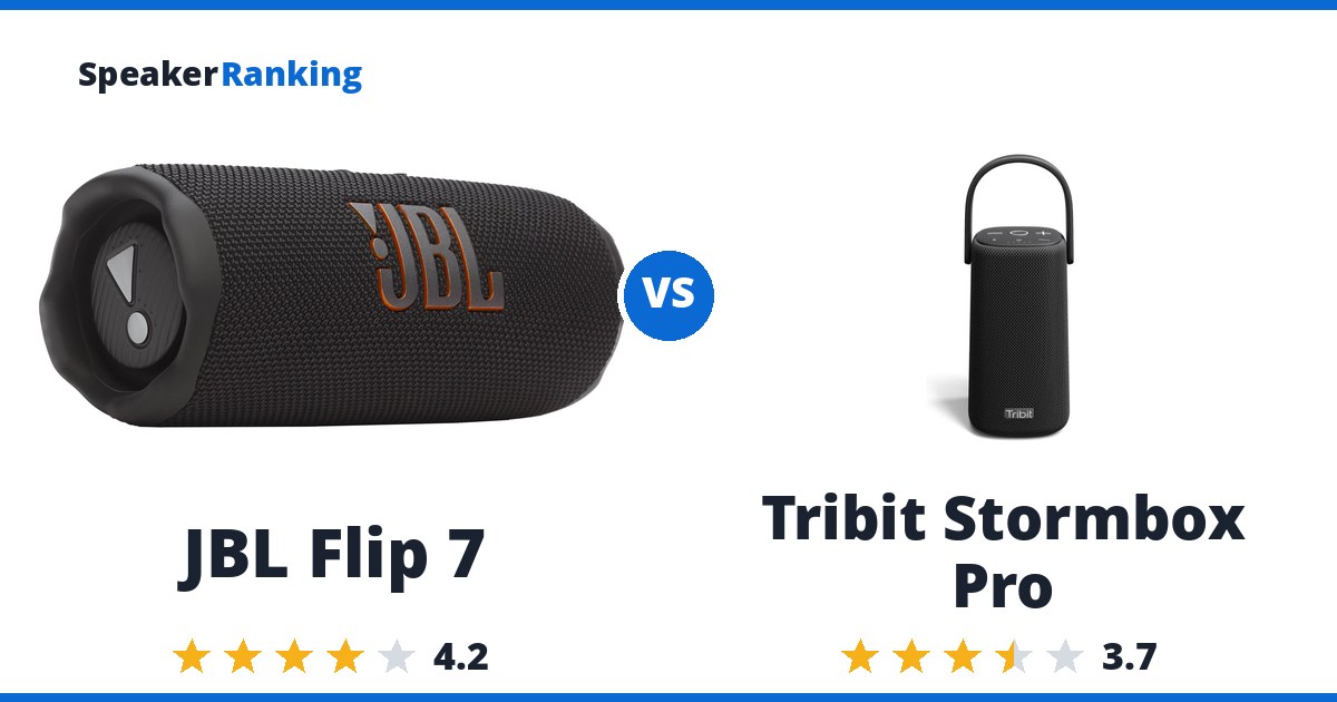 JBL Flip 7 vs Tribit Stormbox Pro
