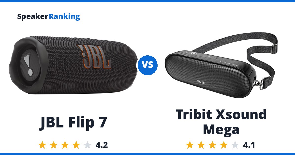 JBL Flip 7 vs Tribit Xsound Mega