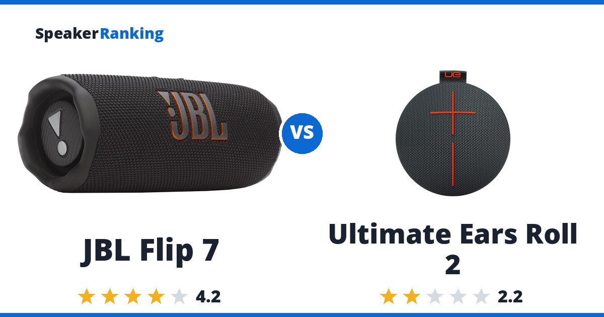 JBL Flip 7 vs Ultimate Ears Roll 2