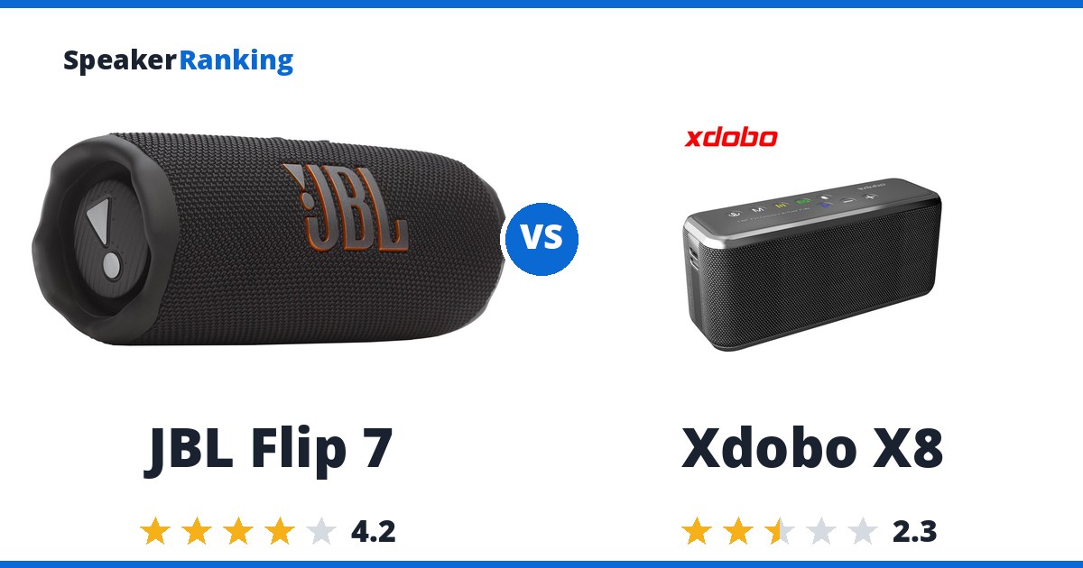 JBL Flip 7 vs Xdobo X8