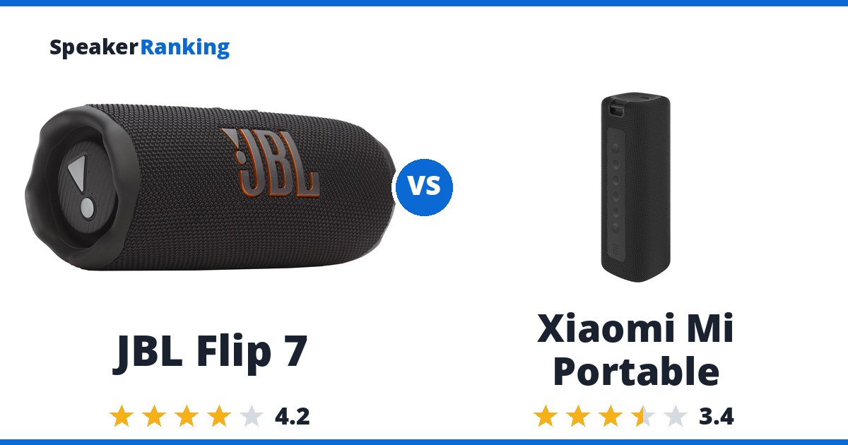 JBL Flip 7 vs Xiaomi Mi Portable