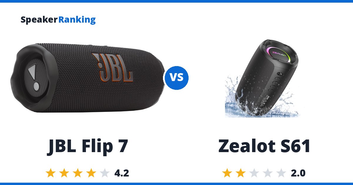 JBL Flip 7 vs Zealot S61