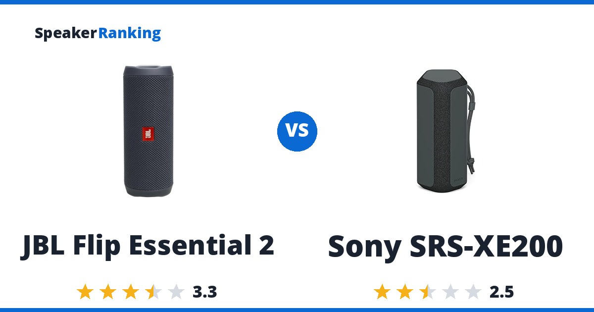 JBL Flip Essential 2 vs Sony SRS-XE200