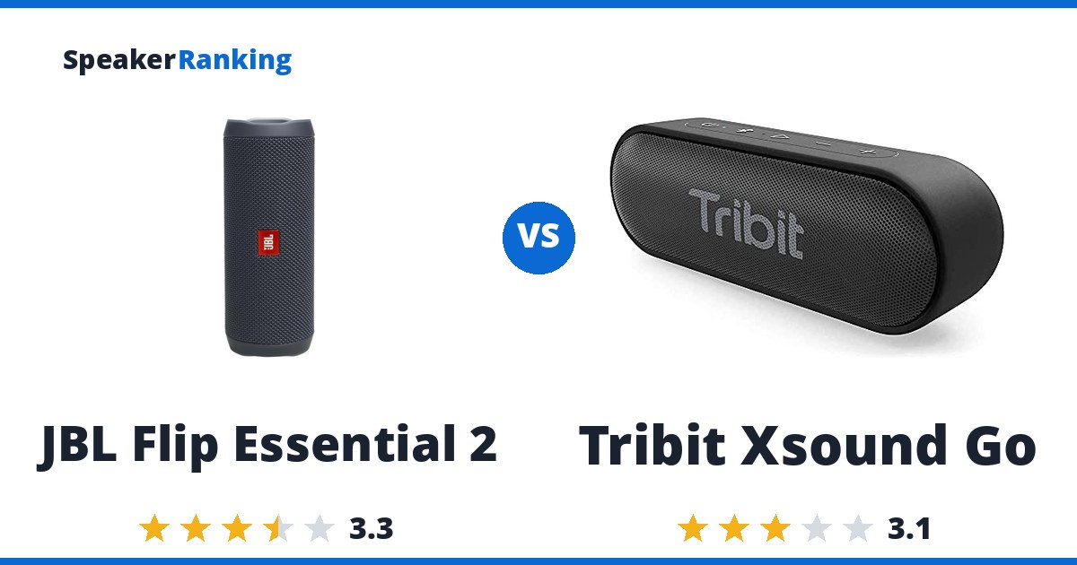JBL Flip Essential 2 vs Tribit Xsound Go