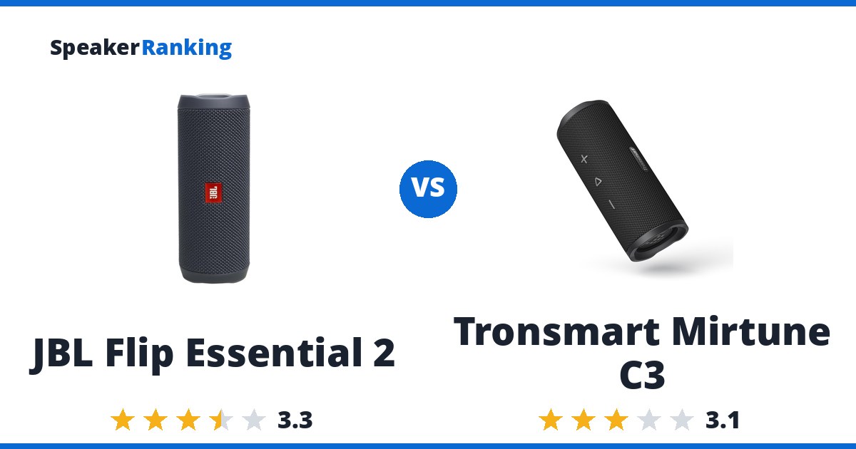 JBL Flip Essential 2 vs Tronsmart Mirtune C3