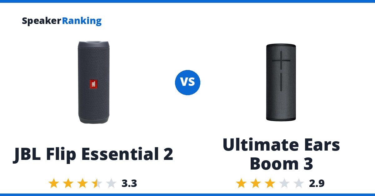 JBL Flip Essential 2 vs Ultimate Ears Boom 3