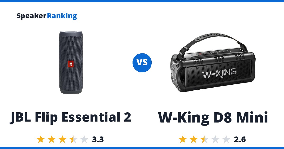 JBL Flip Essential 2 vs W-King D8 Mini