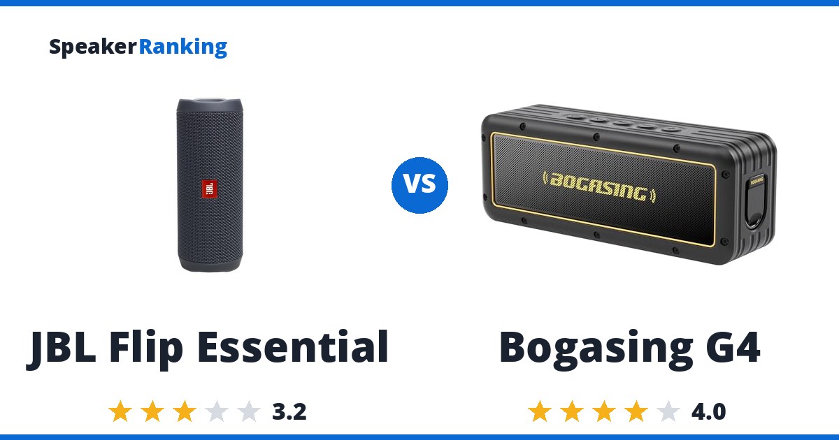 JBL Flip Essential vs Bogasing G4