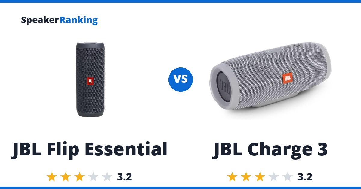 JBL Flip Essential vs JBL Charge 3