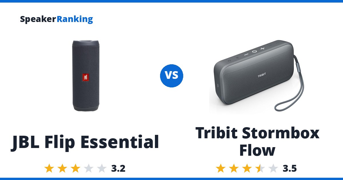 JBL Flip Essential vs Tribit Stormbox Flow