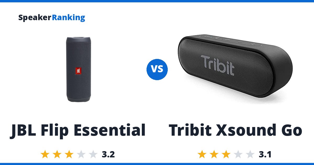 JBL Flip Essential vs Tribit Xsound Go