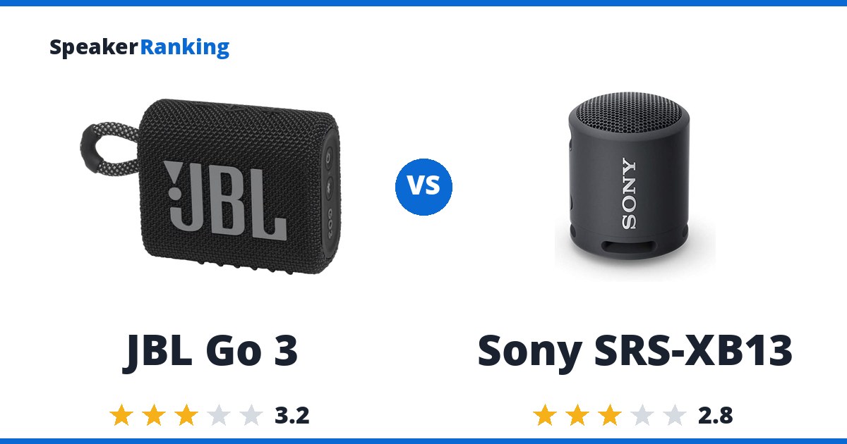 JBL Go 3 vs Sony SRS-XB13