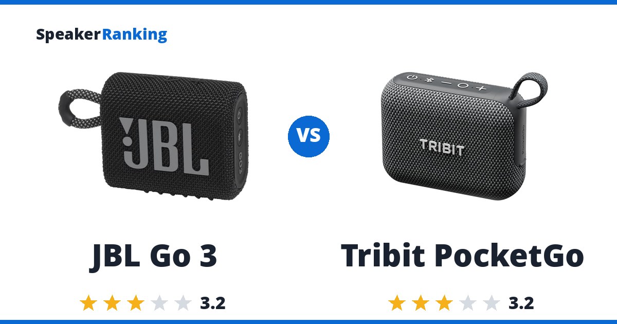 JBL Go 3 vs Tribit PocketGo