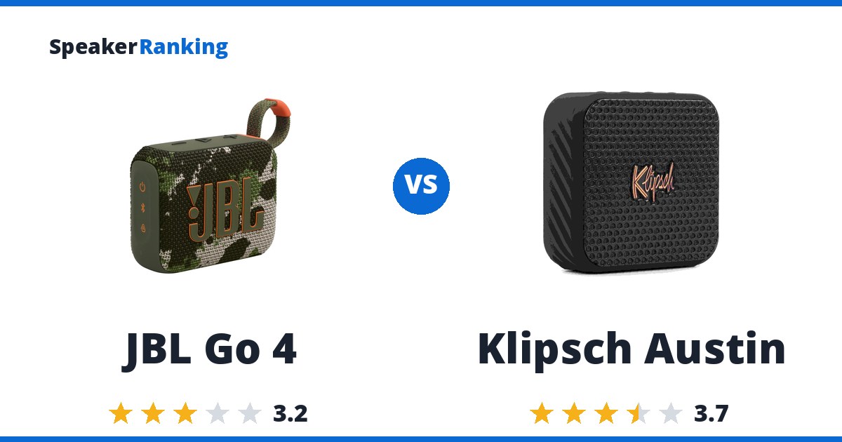 JBL Go 4 vs Klipsch Austin