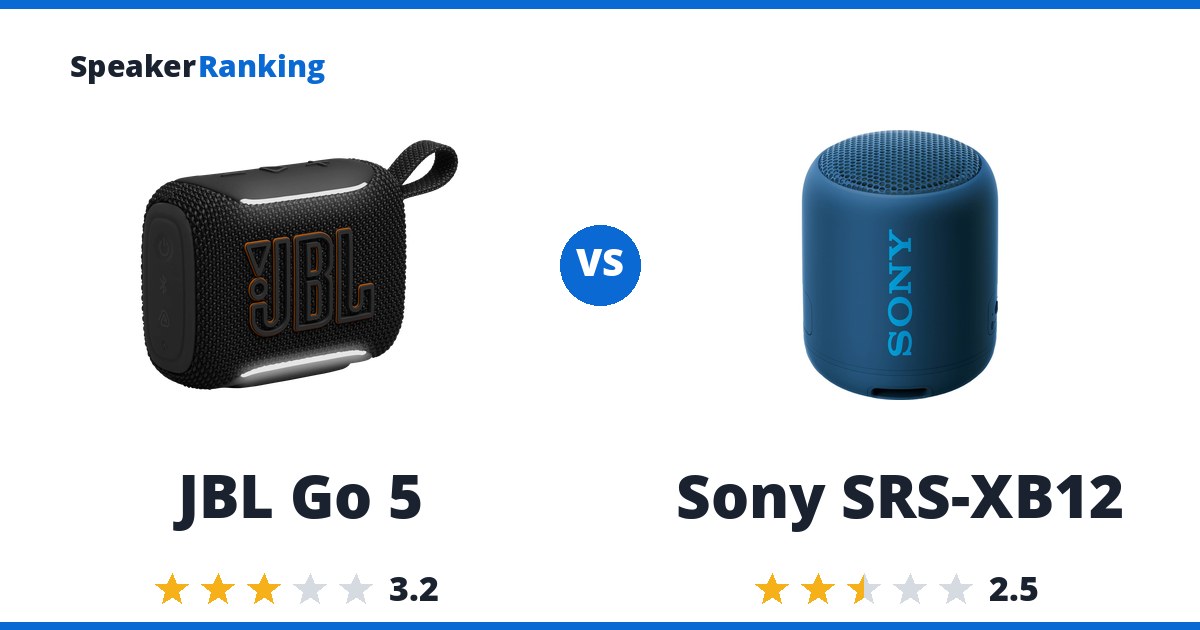 JBL Go 5 vs Sony SRS-XB12