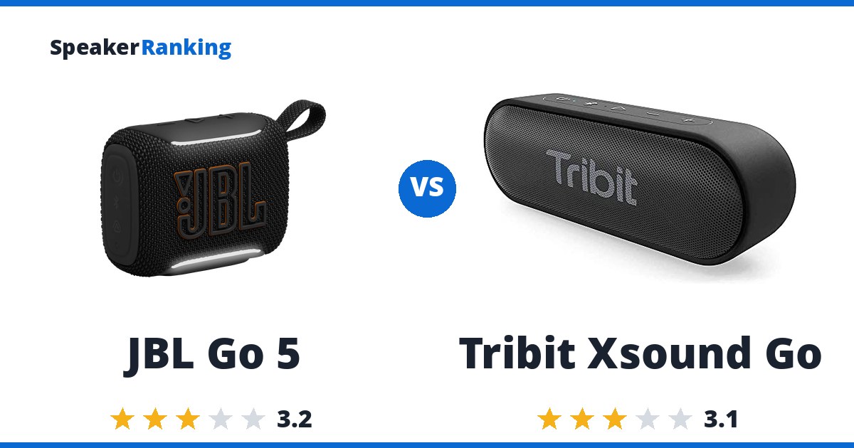 JBL Go 5 vs Tribit Xsound Go