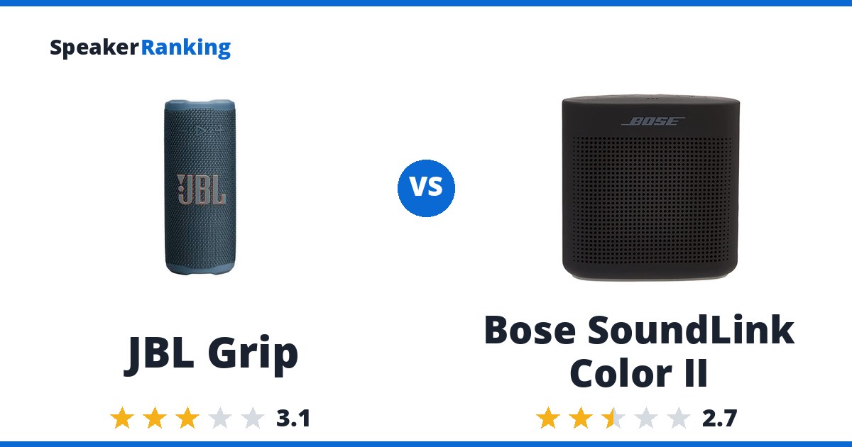 JBL Grip vs Bose SoundLink Color II