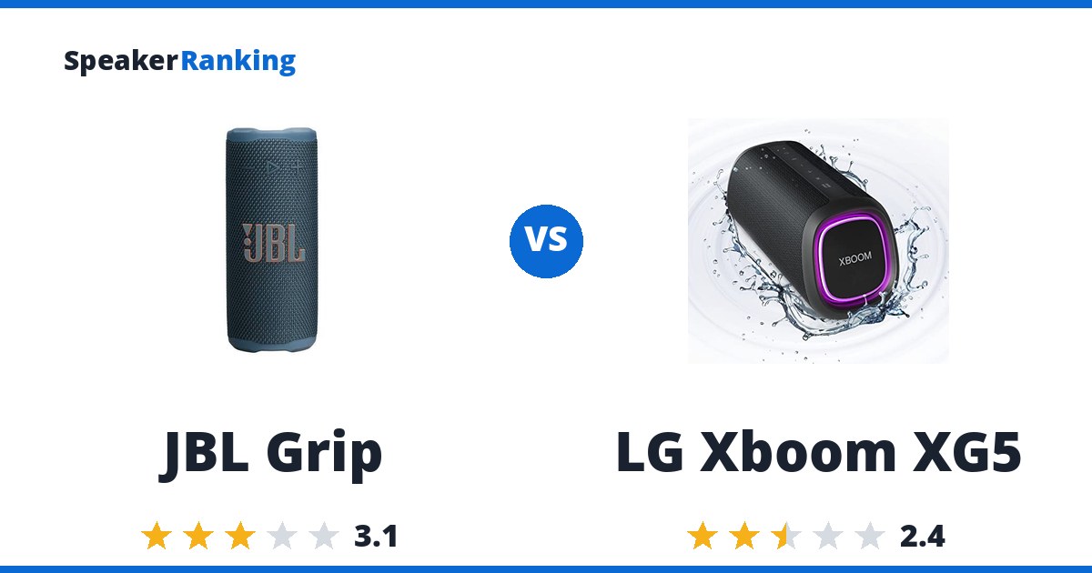 JBL Grip vs LG Xboom XG5