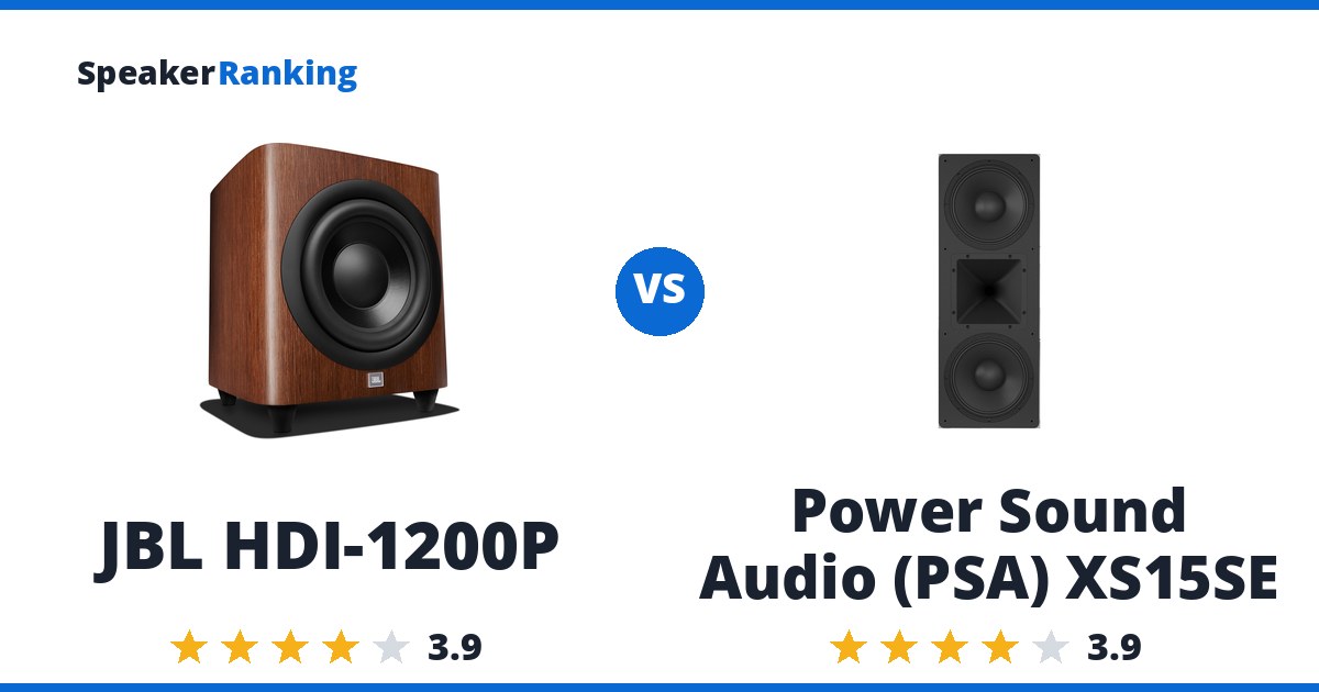 JBL HDI-1200P vs Power Sound Audio (PSA) XS15SE