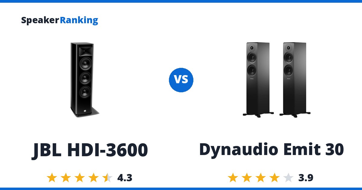 JBL HDI-3600 vs Dynaudio Emit 30