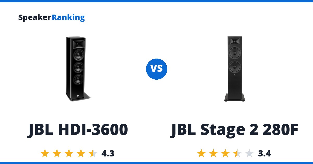 JBL HDI-3600 vs JBL Stage 2 280F