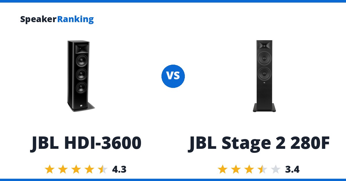 JBL HDI-3600 vs JBL Stage 2 280F