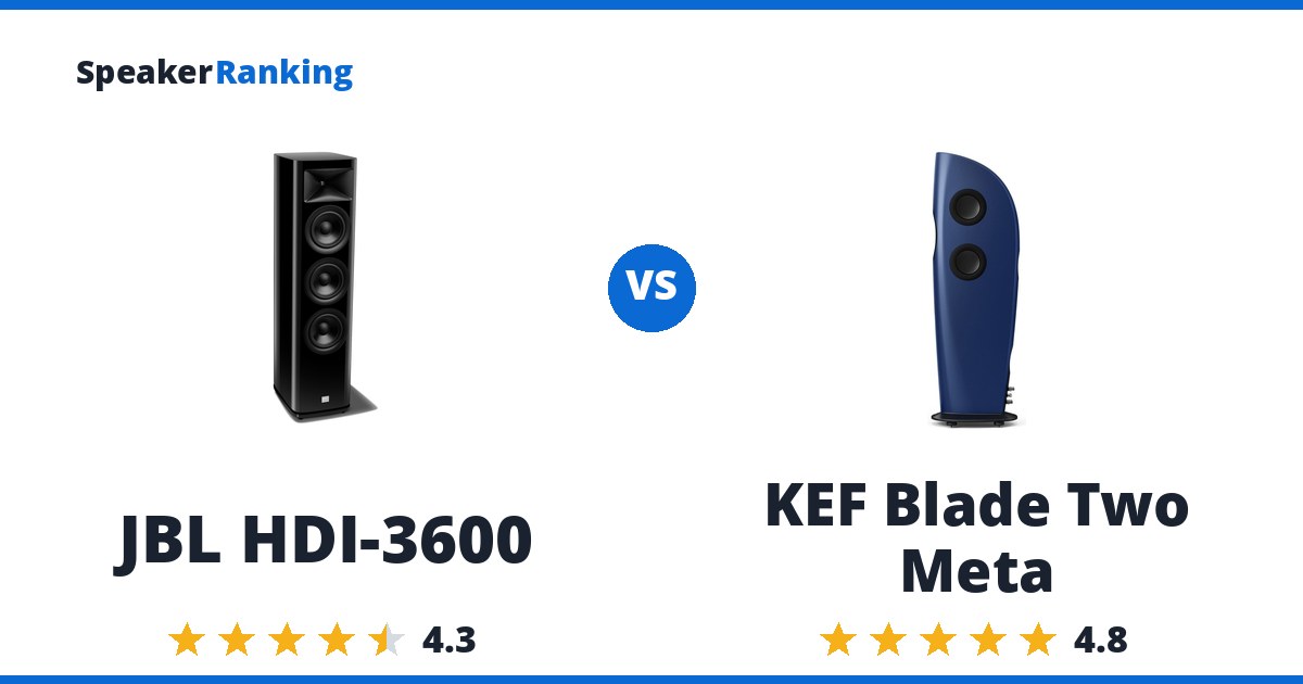 JBL HDI-3600 vs KEF Blade Two Meta