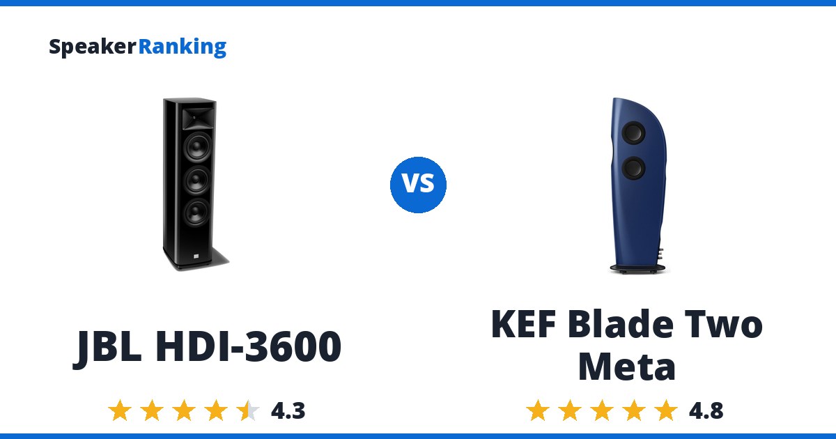 JBL HDI-3600 vs KEF Blade Two Meta