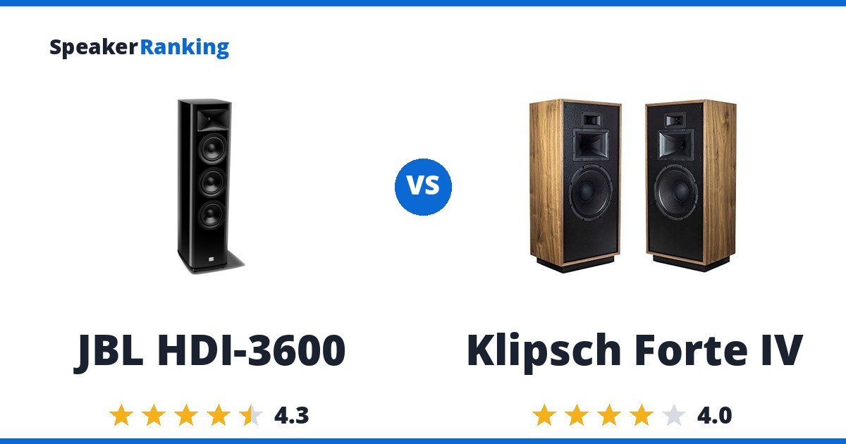 JBL HDI-3600 vs Klipsch Forte IV