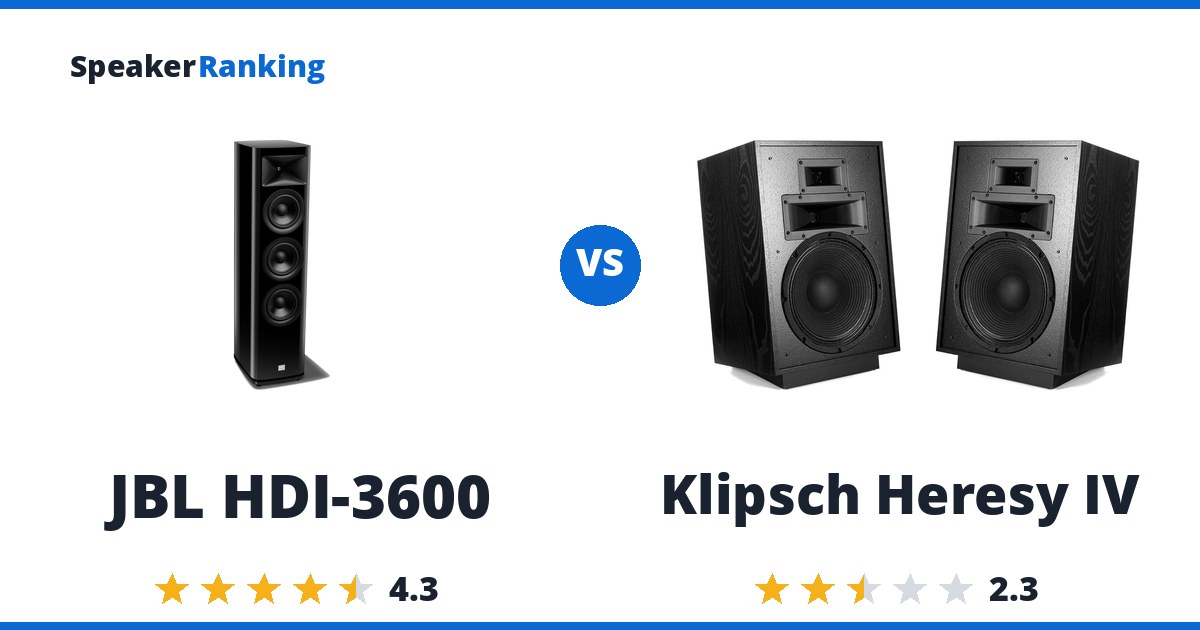 JBL HDI-3600 vs Klipsch Heresy IV