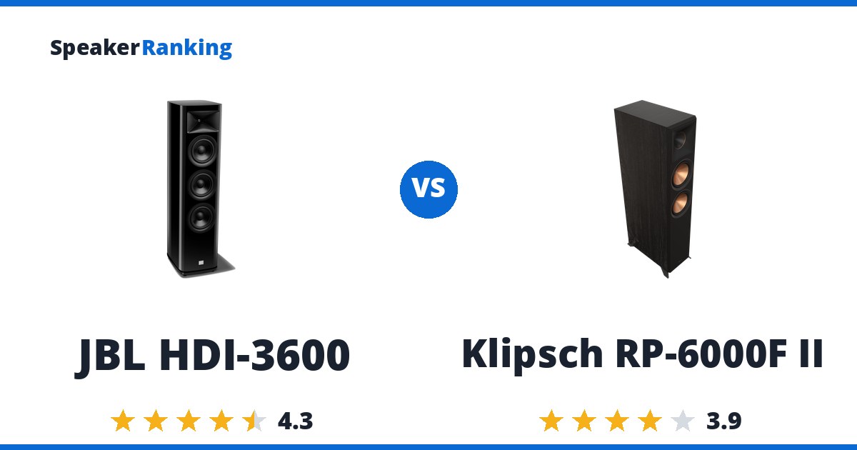 JBL HDI-3600 vs Klipsch RP-6000F II