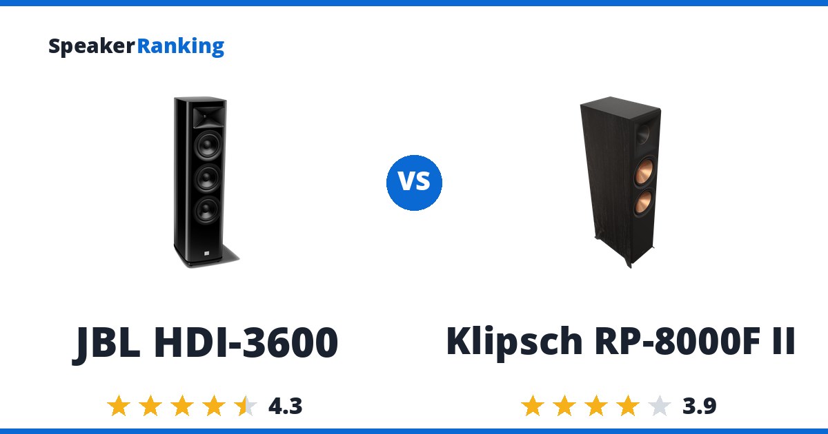 JBL HDI-3600 vs Klipsch RP-8000F II