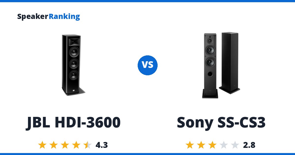 JBL HDI-3600 vs Sony SS-CS3