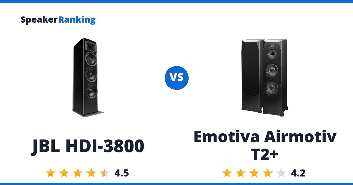 JBL HDI-3800 vs Emotiva Airmotiv T2+