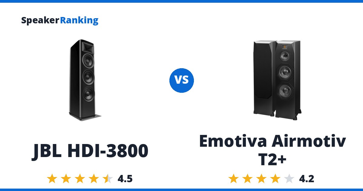JBL HDI-3800 vs Emotiva Airmotiv T2+