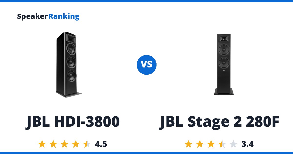 JBL HDI-3800 vs JBL Stage 2 280F