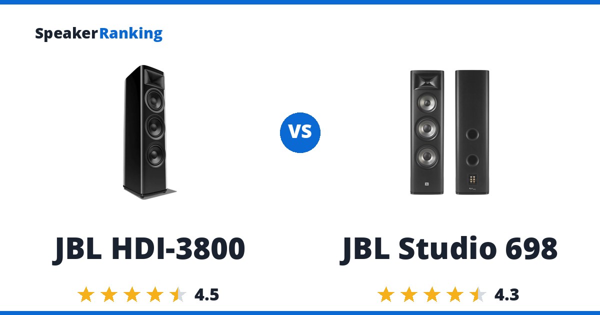 JBL HDI-3800 vs JBL Studio 698