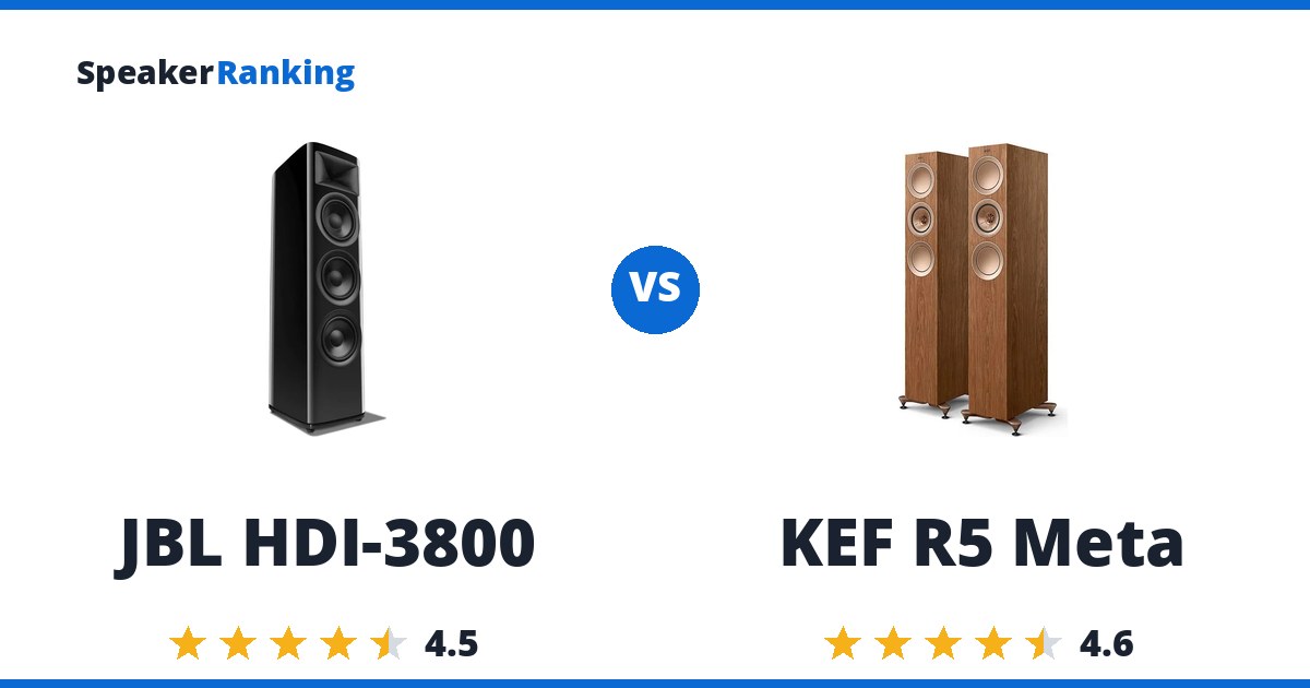 JBL HDI-3800 vs KEF R5 Meta