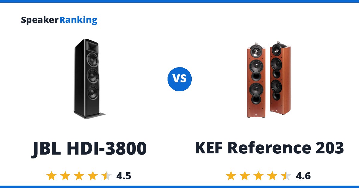 JBL HDI-3800 vs KEF Reference 203