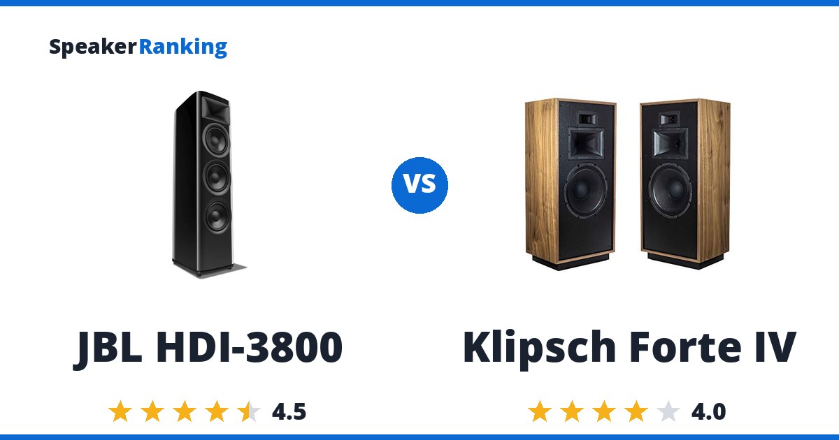 JBL HDI-3800 vs Klipsch Forte IV