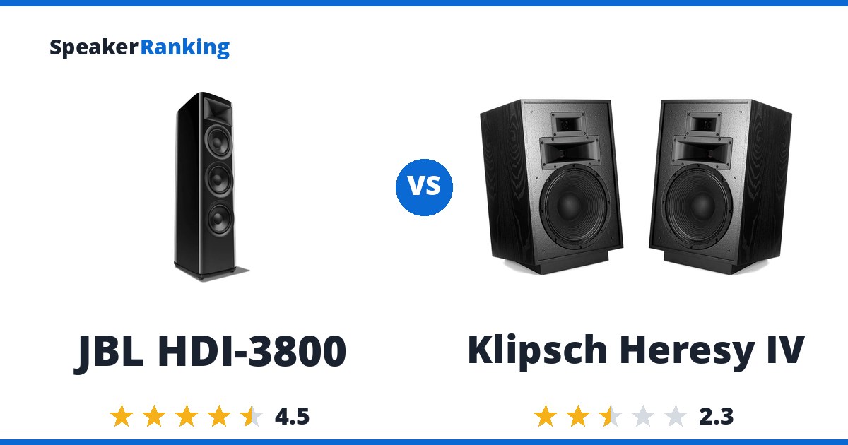 JBL HDI-3800 vs Klipsch Heresy IV