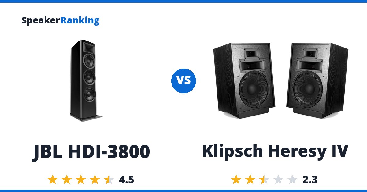 JBL HDI-3800 vs Klipsch Heresy IV