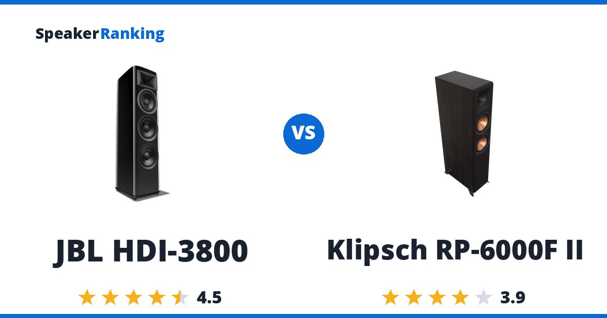 JBL HDI-3800 vs Klipsch RP-6000F II