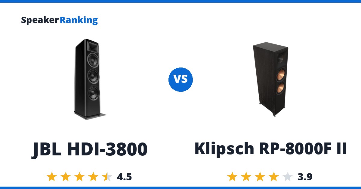 JBL HDI-3800 vs Klipsch RP-8000F II