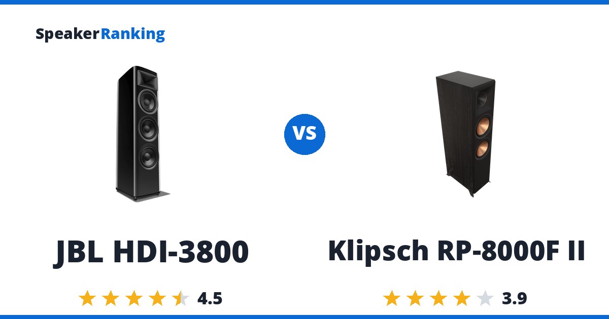 JBL HDI-3800 vs Klipsch RP-8000F II