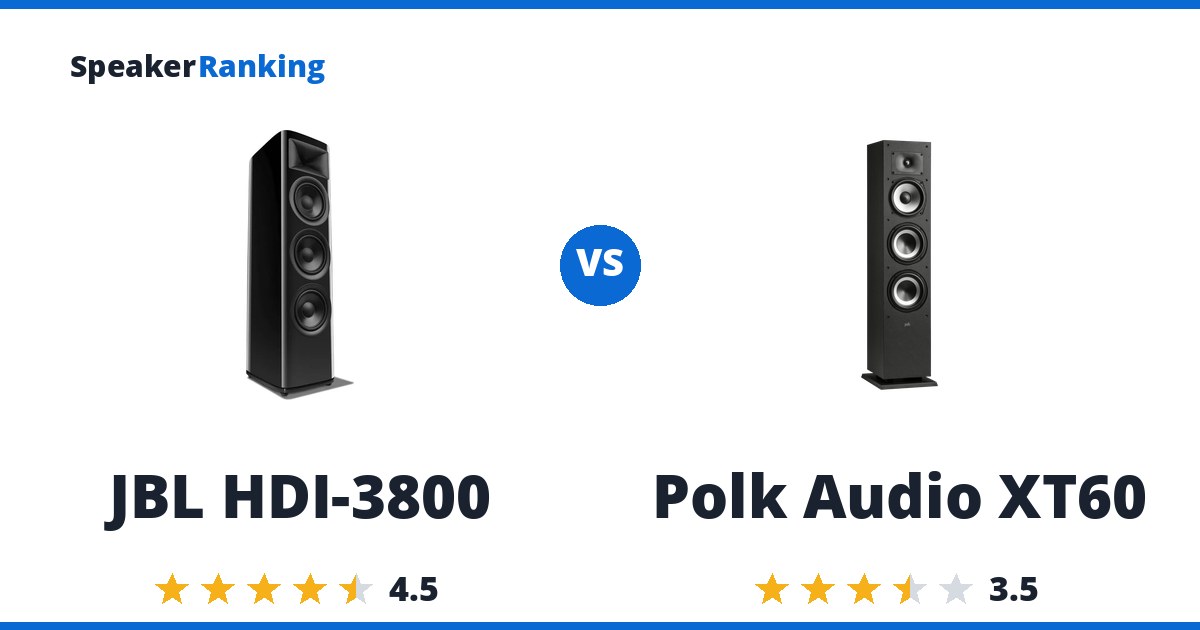 JBL HDI-3800 vs Polk Audio XT60