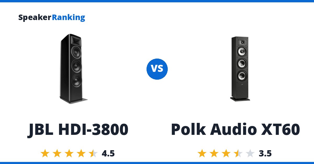 JBL HDI-3800 vs Polk Audio XT60