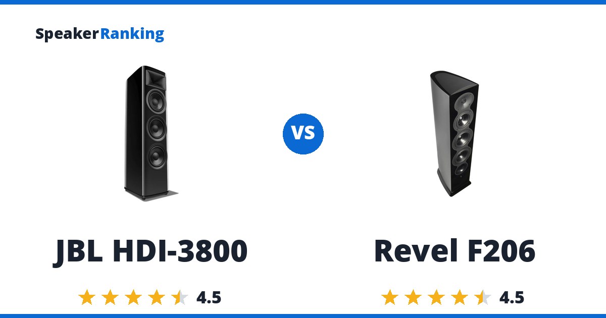 JBL HDI-3800 vs Revel F206