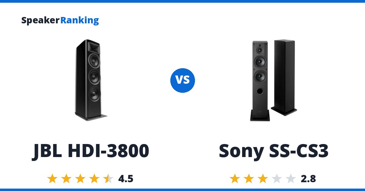 JBL HDI-3800 vs Sony SS-CS3
